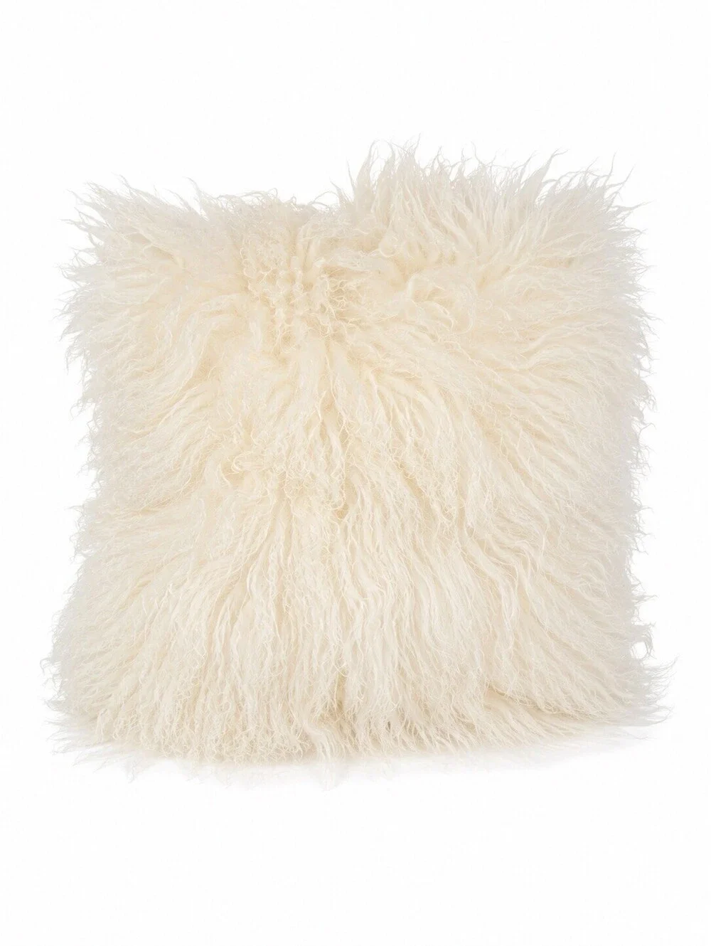 West Elm 16” x 16” Genuine Sheepskin Fur Throw Pillow